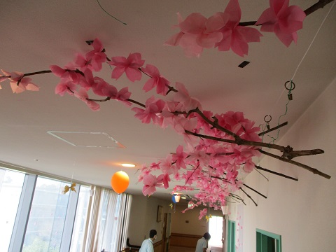 🌸桜製作🌸 | 高石市立老人保健施設 きゃら(伽羅)の郷